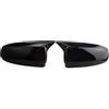SASFZ Calotte Degli Specchietti Per BMW Per X5 E70 Per X6 E71 2008-2013 Adesivo Copertura Specchietto Retrovisore Laterale Tappo Ala Porta Esterna Custodia Vista Calotta Specchio(Nero lucido)