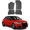 OMAC Tappetini in gomma per auto compatibili con Audi A1 8X 2010-2018 OMAC Adatta 3D Nero