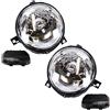 ATEC Germany 2x fari anteriori sinistro + destro H4 senza servomotore, | Compatibile con: VW LUPO I