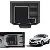 GAFAT Compatibile con Renault Captur 2 / Symbioz 2025 2026-2020 Vano Portaoggetti Console Centrale, Captur 2025 E-Tech Hybrid Organizer per Bracciolo, con Tappetini Coniare, Accessori Captur 2 (Blanc)