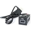 CMJAHU Adatto for VW Golf 5 Mk5 Jetta EOS Scirocco Accessori for Auto Adattatore di Ingresso USB Audio Radio U-Disk Flash Presa Cavo di interfaccia
