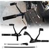 WARFEL Kit Completo Di Comandi Avanzati Per Moto, Pedane, Leveraggi, Set Nero Per Harley Sportster XL 1200 48 72 883 Iron 2004-2013 Poggiapiedi(Style B)
