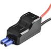 Gdfnmogo Avviatore di emergenza per auto 12V 500A con pinze robuste e connettore EC5, protezione da inversione di polarità e cortocircuito, compatibile con la maggior parte dei portatili