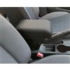 WOOD COMPANY Bracciolo Compatibile con Audi A1 2° Serie (2019-2026) in Ecopelle Nera con Cuciture Grigio Chiaro