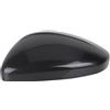 ZCera Per Peugeot 208 2012-2019, Calotta Copri Specchietto Retrovisore Sinistro E Destro Tappo Copri Specchietto Laterale(1xPrimed Black Left)