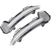 QGMKMVZZBK Per VW Per Tiguan MK2 2017-2020 Per Touareg MK3 Indicatore Luce Montaggio Auto LED Dinamico Vista Laterale Posteriore Indicatore Direzione(Dynamic Crystal)