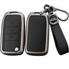 ontto Custodia protettiva per chiave auto, adatta per MG MG4 MG5 MG6 MG ZS EV HS EHS ZX GT per Roewe RX3 RX8 ERX5 I6 lega di zinco pelle custodia portachiavi accessori 3 tasti A nero