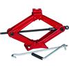TOP DRIVE CRIC A PANTOGRAFO CON ASTA GIREVOLE CRICK PER SOLLEVAMENTO GOMME PNEUMATICI AUTO CON MANIGLIA E BASE IN ACCIAIO UNIVERSALE FINO A 2 TONNELLATE