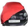 Star Cover telo copriauto da interno compatibile con Fiat 500 copertura per auto Rosso GARAGECOVER Vestibilità perfetta e cover su misura