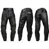 WinNet Pantaloni in Pelle da Moto da Agganciare alla Zip della Giacca di Tuta