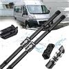 Spazzole tergicristallo per Auto, per Fiat, per Ducato 2006-2013 Accessori Auto Anteriori 2007 2008 2009 2010 2011 2012