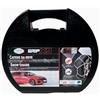 Febbraio Ciro Distribuzione GRIPX9 - Catene da Neve 9mm | Montaggio Facile con Tensore Auto-bloccante | Omologate TÜV e GS | Compatibile con Varie Misure di Pneumatici, 9 MM Gruppo 90, Lega di Acciaio