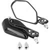 Fydun Specchietti Moto, Fydun 1 Paio 8mm 10mm Specchietti Retrovisori Scooter in Lega di Alluminio Specchietti Laterali Manubrio Moto Specchietto Retrovisore Regolabile(Fibra di Carbonio Nera)