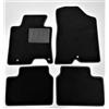 ASC Tappetini Auto Compatibili con Kia Ceed 2 Serie 2012-2018, Moquette con Bordo Antiscivolo, Occhielli per Ancoraggio, Battitacco in Gomma