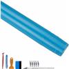 NewL Pellicola autoadesiva ad alta lucentezza, per esterni, con canali per non formare bolle (blu chiaro, 30 x 300 cm)