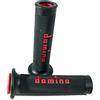 Tommaselli Manopola Racing Nero-Rosso, 126 mm, Gomma, per Moto da Strada e Scooter