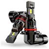 CARALL Kit LED HIR2 9012, 12V 45W 8000 Lumen Canbus All-in-One, Luce Bianca 6000K, Lampadine Auto con Dissipazione a Ventola, Impermeabili IP65, 2 Pezzi