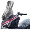 Chwqfuhf Parabrezza Moto Per SYM Per ADX 300 300ADX ADX300 ADX 300 Modifica Parabrezza Anteriore Parabrezza Rialzato E Ispessito Parabrezza Moto Deflettore(57cm Gray)
