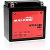 Malossi BATTERIA GEL ATTIVATA PRECARICATA PRONTA ALL'USO MALOSSI MTX14-BS 12V 12AH BEVERLY TOURER 250 300 GP 800 NEXUS 125 250 300