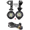 Smartbomb Faretti LED Moto Supplementari faro di fendinebbia + Kit Cablaggio e Interruttore On/Off Per Motocicletta/Motocicli (1 Pz)