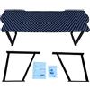 BREMER SITZBEZÜGE Multiflexboard compatibile con VW T5 T6 T6.1 Multivan letto letto letto camper altezza 51 cm, con console inclusa, motivo trapuntato, colore: nero MF408