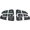CHEYINGCHIDIY Decorazione per volante auto, colore nero, compatibile con Mercedes Benz C V GLC Classe W205 X205 nero Ok Model
