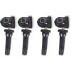 Flisdtry Sensore TPMS Snap-In Sensore di pressione pneumatici 433Mhz per 3021 EV6T-1A180-CB EV6T-1A150-CB (4 pezzi)