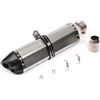 DZDZXQG Scarico Moto,Terminale Scarico Moto Universale 1.5-2 (38-51mm) silenziatore Moto Db Killer Rimovibile Scarico Scooter Universale Adatto per Scooter Dirt Bike