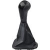 Viviance 5 Velocità Gear Shift Stick Pomello leva del cambio stick con Copribagagliaio Ghetta compatibile con Chevrolet Spark 2011 2013 2014 2015 2016 - Nero