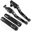SRVSQTPTVK Freno Frizione Moto Leve Per Kawa&saki Per Z750 Per Z 750 (non Z750S M&odel) 2004-006 Moto Allungabile Leve Freno Frizione Manubrio Manopole(7)