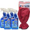FEI FAN SET PER AUTO: Deghiacciante Spray Istantaneo NOT ICE POWER, Scioglie Rapidamente Gelo, Neve e Ghiaccio. Ideale Anche Per Serrature e Guarnizioni 500ml + Raschietto a Guanto (4xSpray+Raschietto)