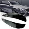 Oceanlend Migliora il tuo veicolo con 2 coperture per paraurti anteriore per Mercedes Benz Classe E W213 C238 2016 2019 (nero)