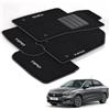Generico DHCarMats - Tappetini Auto Fiat Tipo 4 Porte/Berlina 2015 Ricamato | Moquette su Misura - Set Completo Made in Italy