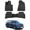 OMAC Tappetini in Gomma Tappetini Compatibili con Hyundai Tucson 2015-2020 TPE Automatte Nero 4X