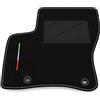 Somer Car Tappetino Auto SOLO LATO GUIDA 1pz compatibile con Ford Kuga 1 2008-2011 | 1 tappeto su misura in moquette, bandiera Italia