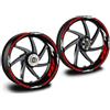 IVER Kit adesivi cerchi compatibile con moto yamaha r1 rossi blu dorato 17 pollici (dorato)
