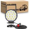 YOJZMA 4 pollici 42W spot Faro da lavoro a LED con base magnetica, 12V 24V | Spina accendisigari 5m, maniglia portatile, impermeabile IP67, faro di profondità per fuoristrada 4x4/SUV/ATV/UTV