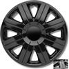 Albrecht Auto-Zubehör Albrecht Copricerchi da 15 pollici, colore nero, per cerchi in acciaio, copricerchi Cosmos in plastica di alta qualità, copricerchi durevoli in confezione Albrecht - Made in EU