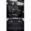 NOBQUA Coprisedili Auto Universali per 5 Posti in Vera Pelle-Compatibili con Volvo XC40 XC60 XC90 V60 V90 - Impermeabili, Antiscivolo-Set Completo per SUV e Berlina