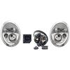 EASYSHOP24H Set 2 Faro Fanale Proiettore Anteriore Sinistro e Destro Per Mini One Cooper R50 R51 R52 R53 dal 2001 al 2004 H7 H7 Con Motore Regolazione Elettrica Gruppo Ottico Luce Fanalino