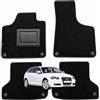 OFFICINE MILANO IL TUO STILE IN AUTO. 4 Tappetini per Audi A3 dal 2003 al 2012 in Moquette Nero Su Misura OFFICINEMILANO. 2 Anteriori+2 Posteriori. Sistema di Fissaggio Compatibile con l'Originale. Fondo antiscivolo.