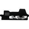OFFICINE MILANO IL TUO STILE IN AUTO. Tappetino in Moquette Compatibile con Fiat Ducato, Citroen Jumper e Peugeot Boxer dal 2007, Fondo Impermeabile Antiscivolo in Gomma Gel e Battitacco in Plastica - Made in Italy - OFFICINE MILANO