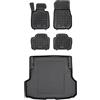 MOTOS Set di tappetini in gomma e tappetini in Pe per il bagagliaio BMW Serie 4 F36 2014-2021 Migliorate il vostro comfort di viaggio con il tappetino antiscivolo per auto - tappetino per auto per tut