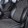 Ywooon Coprisedile anteriore per auto per Tesla Model 3/Y/S 2017-2024 2025 Traspirante morbido e antiscivolo - Cuscino per sedile confortevole per la guida Accessori interni Lino, 4 PZ