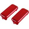 TROIOIUM 8P0947412 Coppia luci di Segnalazione luci portiera Rosse for A3 A4 B8 A5 A6 C7 A8 Q3 Q5 Q7 Q8 8P0 947 412 8KD947412 8KD 947 412