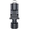KYPSZQPSH Fari con lente H4 160W 90000LM Lampada for auto Mini lente LED 9003 Lampadine HIB2 for auto Moto Doppio proiettore Len LED Automotive 12V 24V(1PCS LHD)