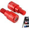 RockMute Tappi terminali per manubrio per moto per Yamaha T-MAX 530 500 X-MAX 400 250 125 XJ6 FZ6 FZ6R TDM 900/850, tappo di copertura bilanciere di equilibrio (Rosso)