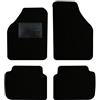 QUEMAR Tappetini Auto per Lancia Musa 2004-2012, Bordo Nero, 0 Ricami | Kit Tappeti Moquette e Gomma su Misura / Set 2 Anteriori + 2 Posteriori / Ricami e Colori Personalizzati / Antiscivolo