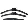 QINGHUAWANG Tergicristallo 3 Pezzi Per Fiat Per Panda 169 2003-2009 2010 2011 2012 Spazzole Tergicristallo Anteriori E Posteriori In Gomma Parabrezza 22"+16"+13