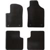 OFFICINE MILANO IL TUO STILE IN AUTO. 4 Tappetini in Moquette Nero Standard per FIAT 500 Hybrid Compatibile con Modelli dal 2020, Fondo Antiscivolo con Battitacco in PVC - Alta Qualità - Made in Italy - OFFICINE MILANO